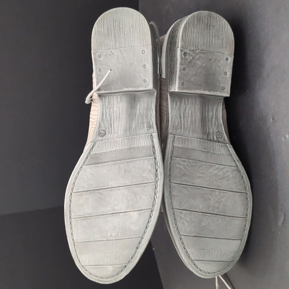 Portofino Women's Gray/White Leather Lace-up Booties With Side Zipper, Size 40. - Picture 7 of 11